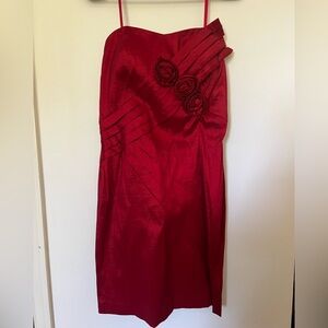 INC International Concepts Strapless Red Dress